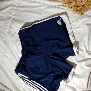 Adidas Men's Navy blue and White Climalite Athletic shorts